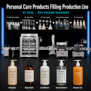 Automatic Linear Type Multi-Head Servo Liquid Soap Shampoo Detergent Filling Capping Labeling Machine Line