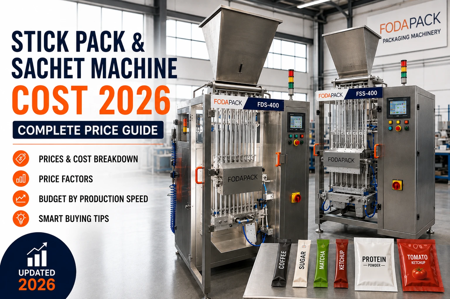 Stick Pack & Sachet Machine Cost 2026 Price Guide