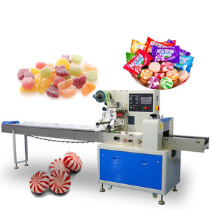Fully Automatic Multifunctional Horizontal Strip Candy Packaging Machine Popsicle Candy Plastic Pillow Packaging Machine