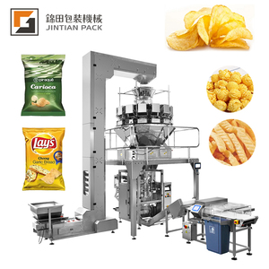 Hot Sale Puffed Food Potato Chips Banana Chips Packing Machine Full Auto Production Line