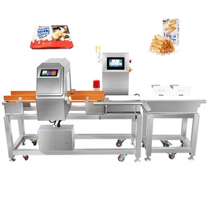 High Accuracy Industrial Touch Screen Checkweigher Metal Detector Combination System for Food Processing IP55 Stainless Steel