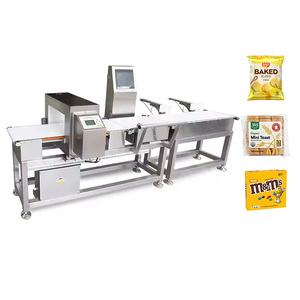 Juzheng Conveyor Belt Metal Detector and Checkweigher Combo Machine Food Grade Steel Construction