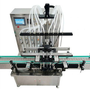 Zhongjie Industrial Linear 8-Head Liquid Filling Line with PLC Control for 20-100mm Bottles Sealing System